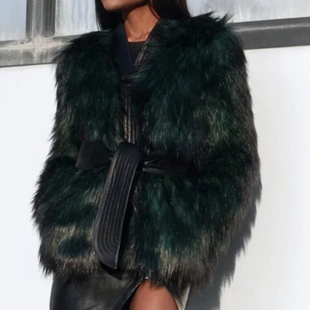 balmain x hm fur jacket